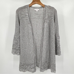 Lauren Conrad Gray Knit‎ Cardigan Size XS B2
